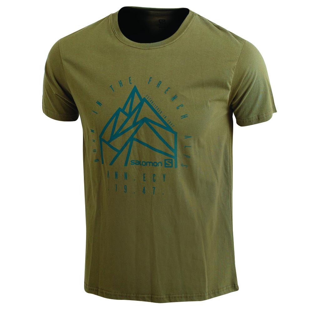 Salomon Israel JETLAG SS M - Mens T shirts - Olive (YZPI-83075)